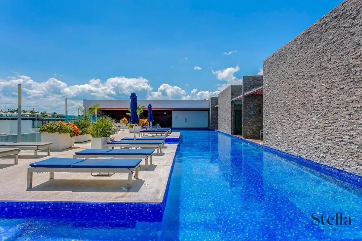 Condos With Private Jacuzzi And Shared Ocean View Roof Pool Playa del Carmen
