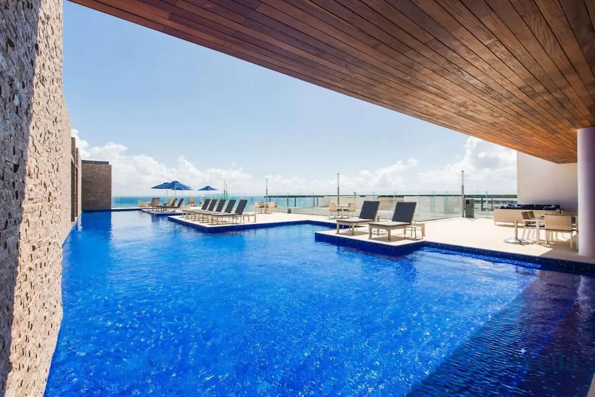 Condos With Private Jacuzzi And Shared Ocean View Roof Pool Playa del Carmen Tatil Evi