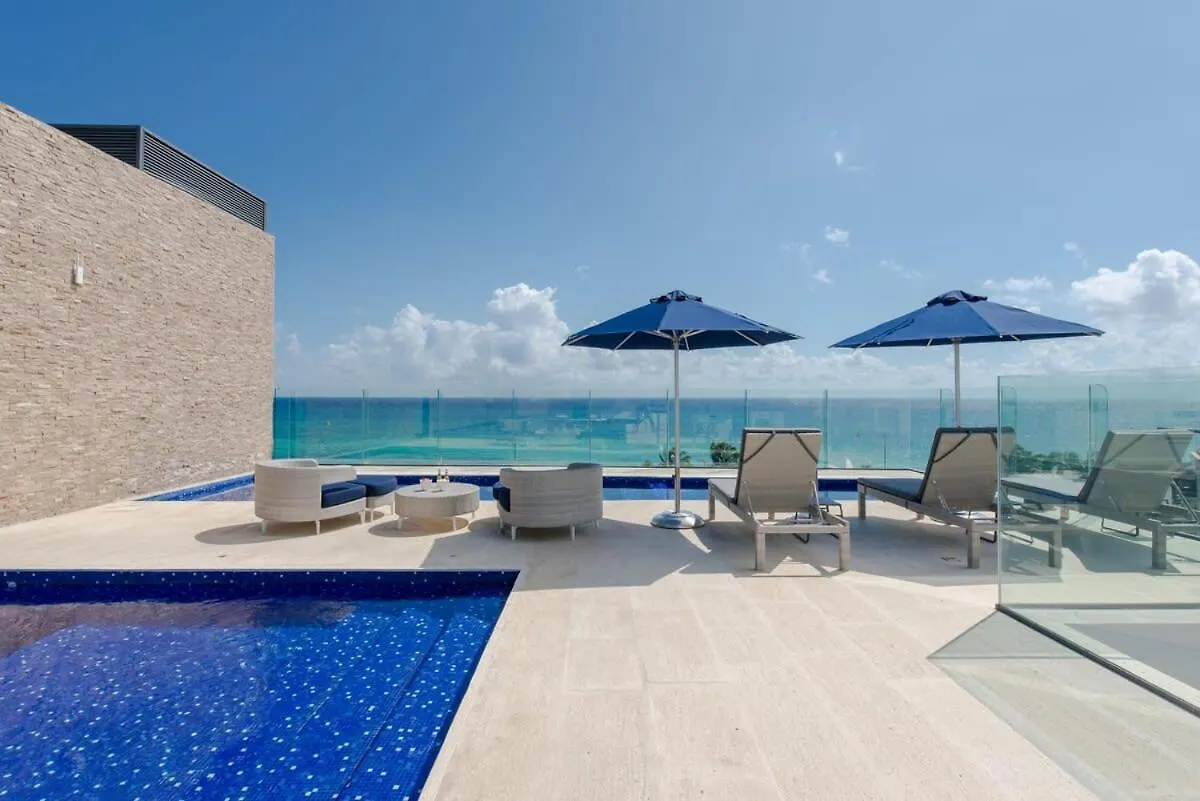 Condos With Private Jacuzzi And Shared Ocean View Roof Pool Playa del Carmen Holiday home
