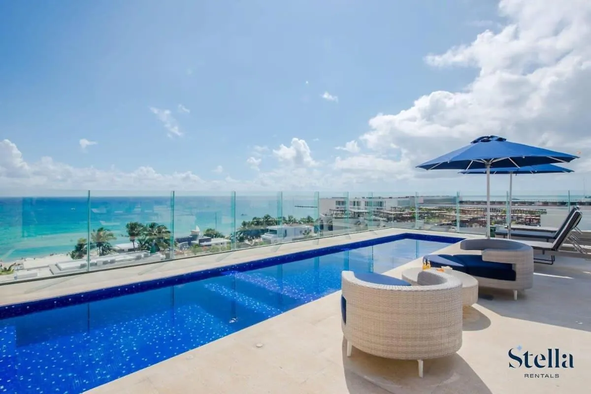 Condos With Private Jacuzzi And Shared Ocean View Roof Pool Playa del Carmen