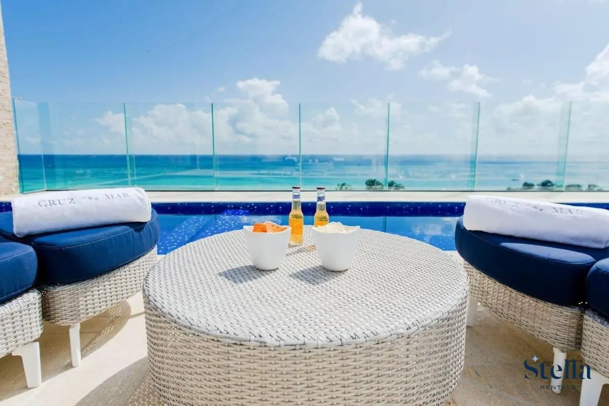 Condos With Private Jacuzzi And Shared Ocean View Roof Pool Playa del Carmen